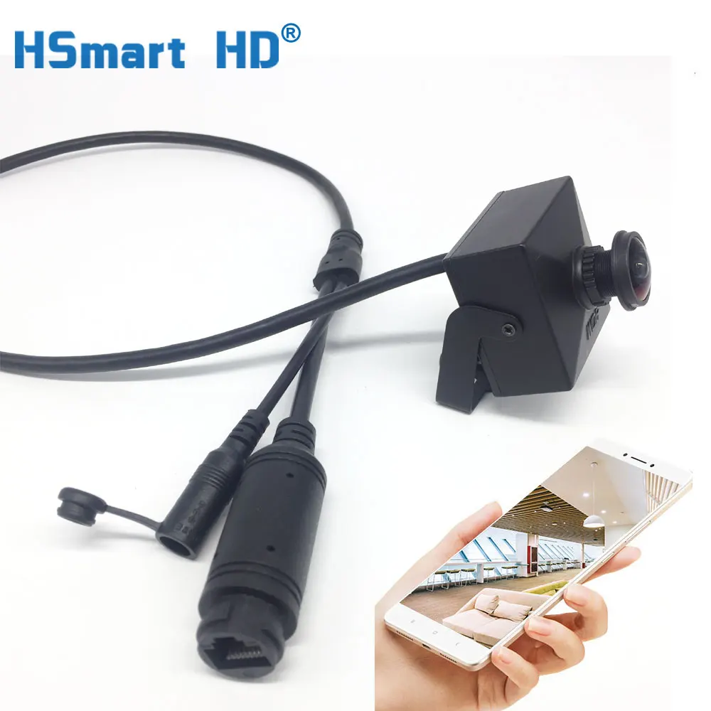 HD 1080P CCTV IP мини камера ONVIF P2P 1 8 мм ультра широкий угол (рыбий глаз) веб 3MP POE