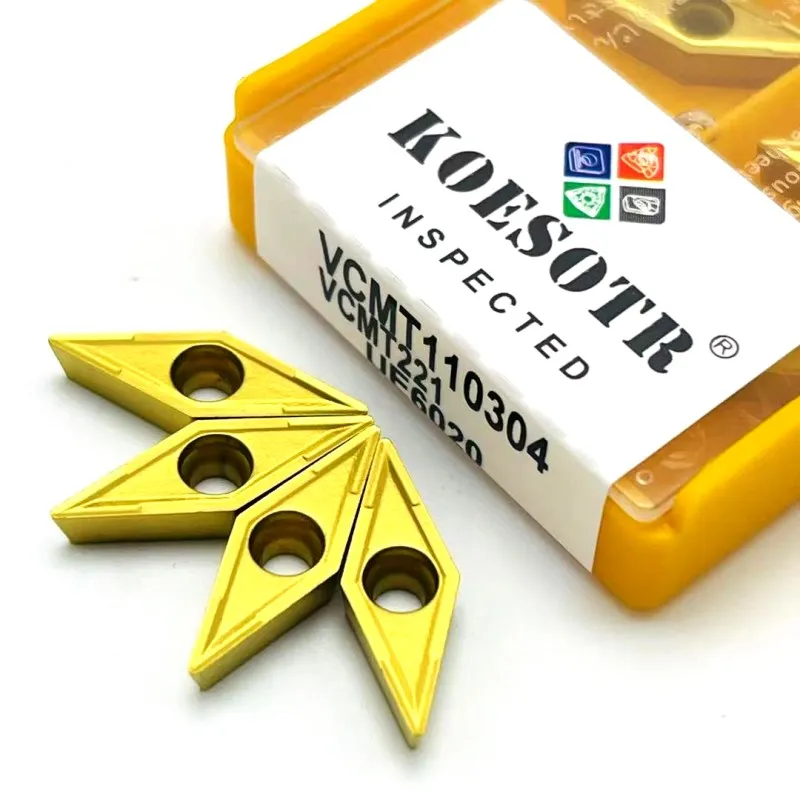 Carbide Turning Blade VCMT110304 CNC Turning Insert Machine Tool Turning and Milling VC15TF UE6020 US735