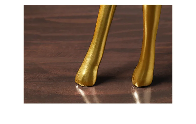 Golden Deer Resin Crafts Animal Ornaments Lovers Deer 2 Pcs 19 Golden Deer Resin Crafts Animal Ornaments Lovers Deer 2 Pcs