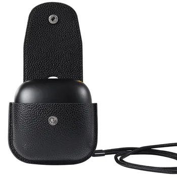 

Bluetooth Wireless Earphone Leather Protective Case Cover For Powerbeats Pro Outdoors Shockproof Cover Case For Sport Travel