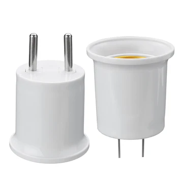 

2019 Newest E27 Lamp Base To EU/US Plug Socket Lamp Holder Converter Adapter For LED CFL Light Bulb Lamp 110-220V