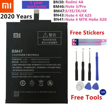 

Original Replacement Battery For Xiaomi Redmi Hongmi 4A 5A 3S 3X 3 pro 5 Plus Mi5 M5 Note 3 4 5 4X Note 6 Pro 7 Pro Bateria