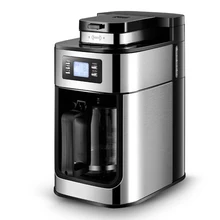 Кафе американская капельная Кофеварка, кофемашина, полностью автоматическая шлифовальная фасоль, соевая мука, бытовой чай, одна машина, светодиодный дисплей