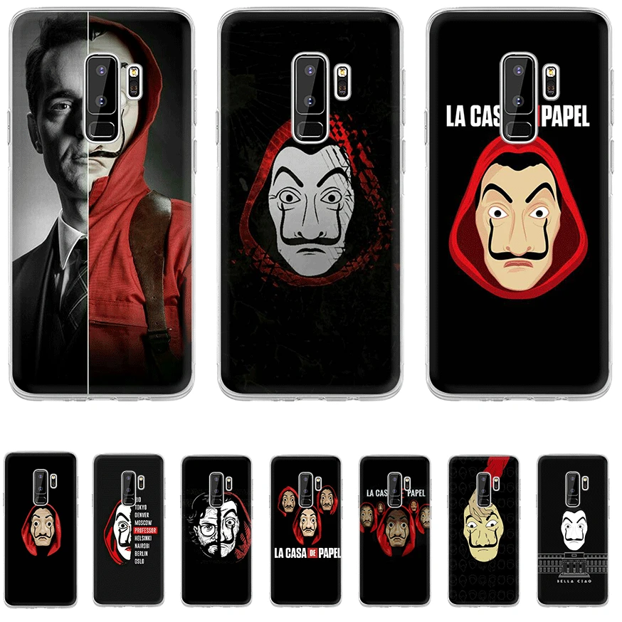 Phone Case TPU For Samsung A5 A6 A7 A8 A9 A10 A20 A30 A40 A50 A60 A70 Cover TV Series Money Heist House Of Paper