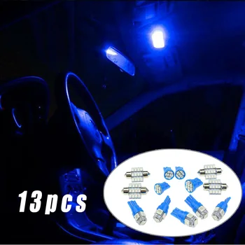 

13 Pcs/set Auto Car Interior LED Lights Dome License Plate Lamp 12V Kit 6000K Automobile Car Lights Accessories