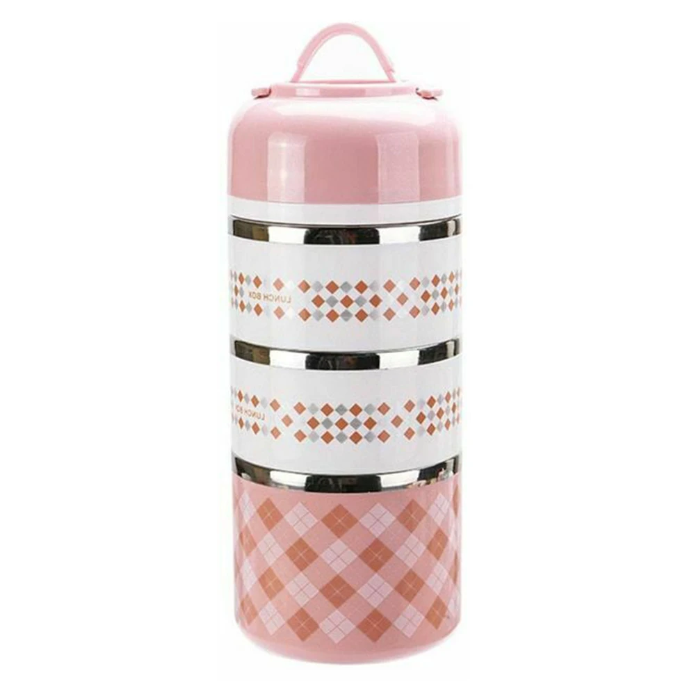 

Food Container Storage Outdoor Leakproof Lunch Box Office Non Toxic Travel Portable Student Thermal Multi Layer Stainless Steel
