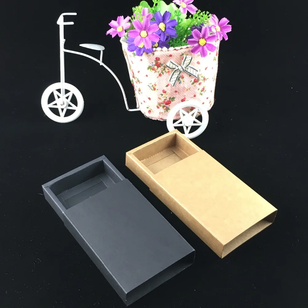 

50pcs/lot Kraft Paper Drawer Boxes Paperboard Packaging Box DIY Handmade Soap Craft Jewel Party box