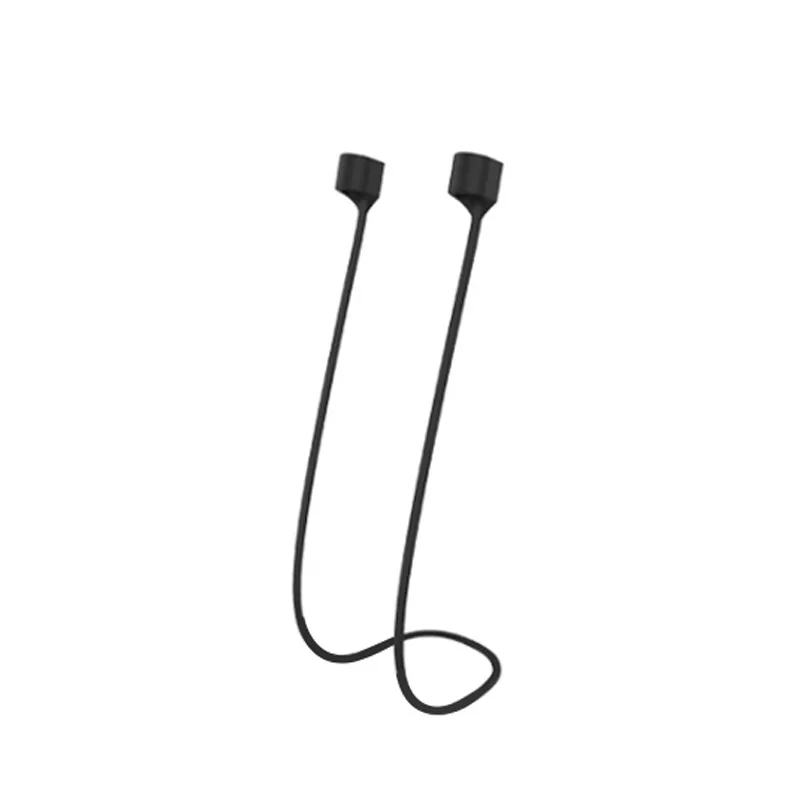 Анти-потеря силиконовый ремешок петля кабель Шнур Веревка для Apple Airpods Air Pods - Цвет: Rope black