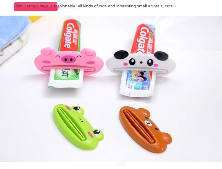 Description Picture 6 of itemHome Tube Squeezer, Easy Tooth Paste Rolling Holder, 3pcs Plastic Cartoon Toothpaste Dispenser, Bathroom Accessories