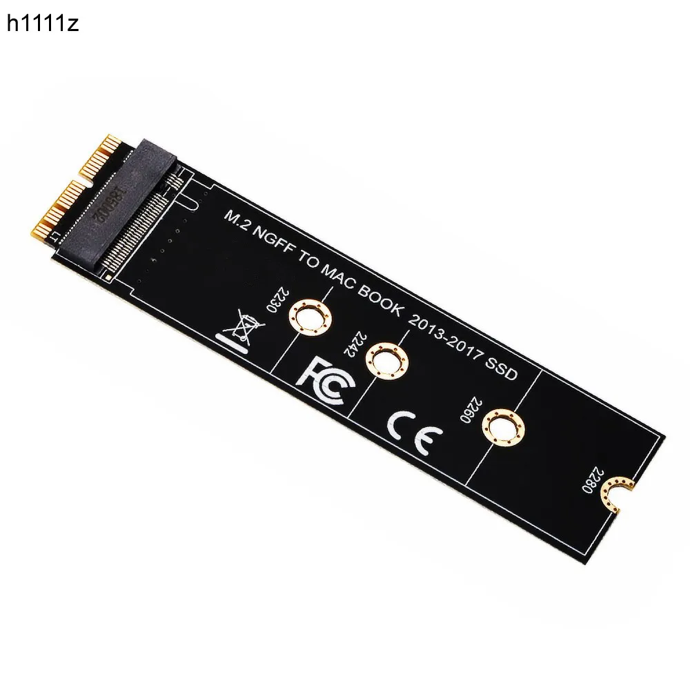 Карта адаптера M key M.2 NGFF PCIe AHCI M2 SSD для 2230-2280 2013 2014 2015 2017 MACBOOK Air A1465 A1466 Pro A1398 |