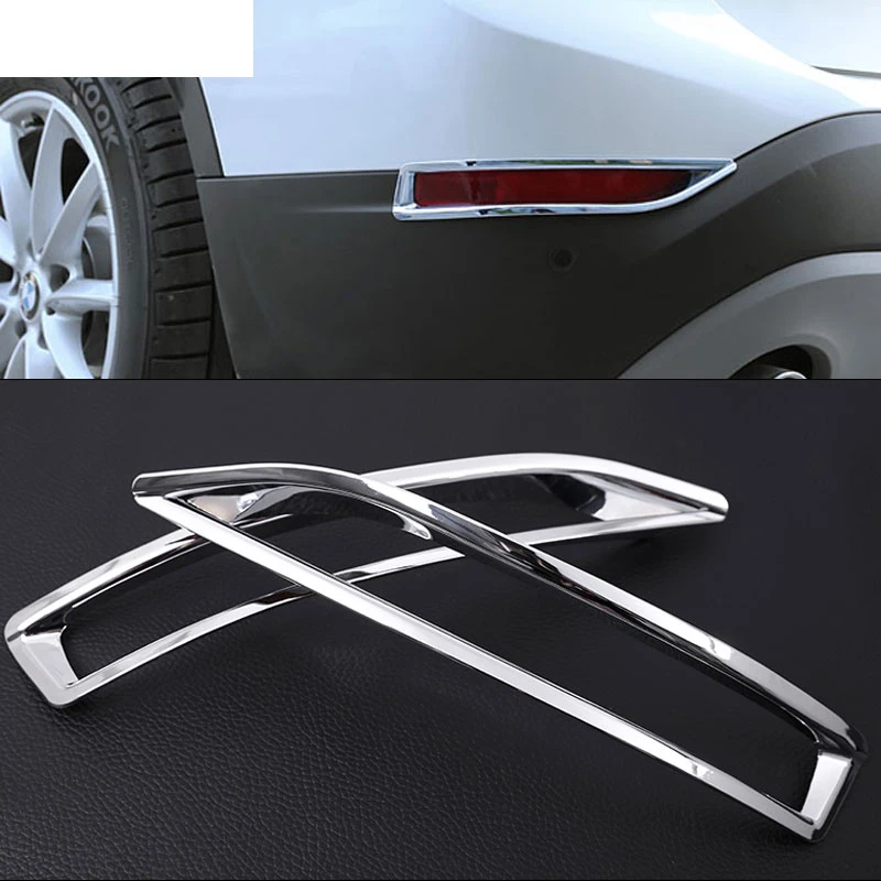 

2pcs Rear Tail Light Lamp Frame Trim Sticker For BMW X1 F48 20i 25i 25le 2016-2019 ABS Polish Chrome Accessories Car-Styling