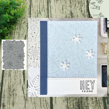 

Twirling Flurries Metal Cutting Dies Christmas Hanafuji for Scrapbooking Steel Craft Die Cut Embossing Paper