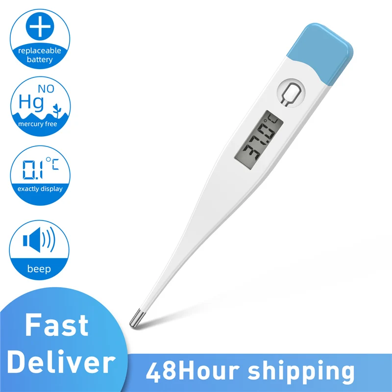 

LCD Medical Electronic Thermometer Body Thermal Measurement Digital Display Thermometer Children Thermometer Celsius Fahrenheit