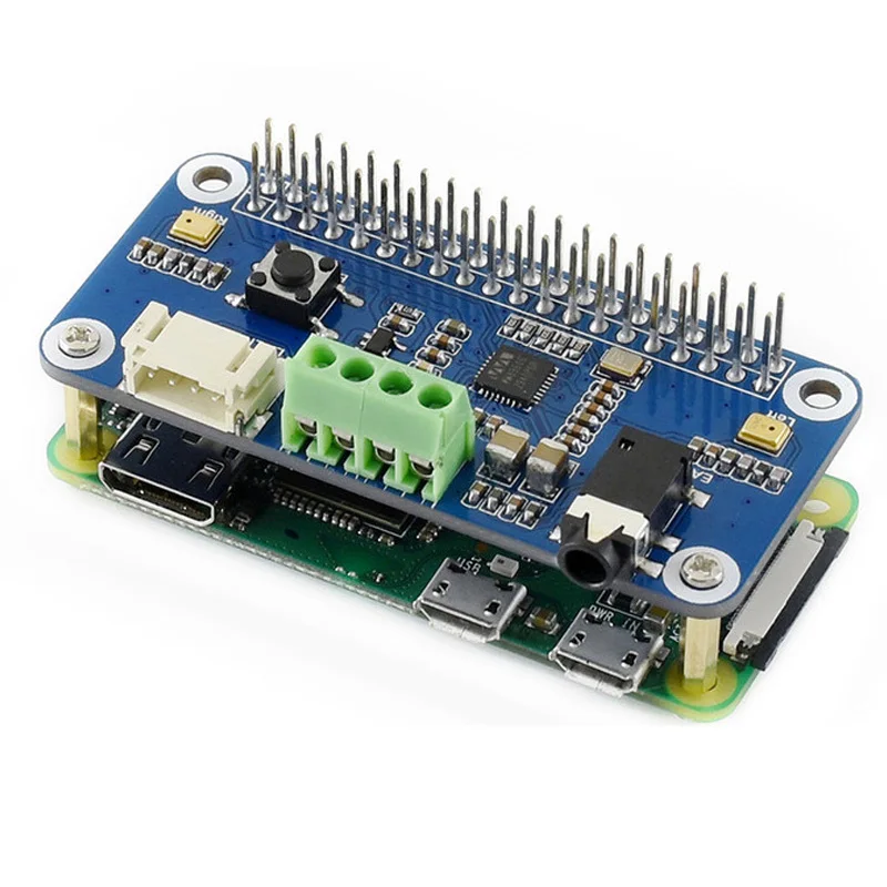 WM8960 Hi-Fi звуковая шляпа "карта" для Raspberry Pi Zero W Zero WH 2B 3B+, стерео кодек, воспроизведение/запись