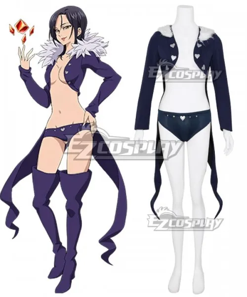

The Seven Deadly Sins: Revival of The Commandments Nanatsu no Taizai Season 2 Boar's Sin of Gluttony Merlin Cosplay Costume E001