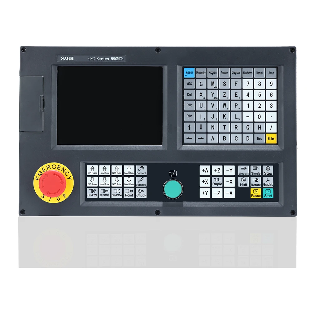 Новая версия 3 осевого контроллера ЧПУ для фрезерного станка CNC990MDb с G кодом|cnc