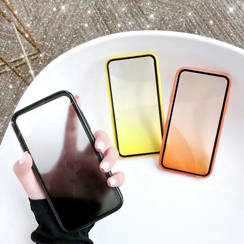 Прозрачный чехол PEIPENG с градиентом для iphone 7 8 6 6s plus силиконовый из карамельного