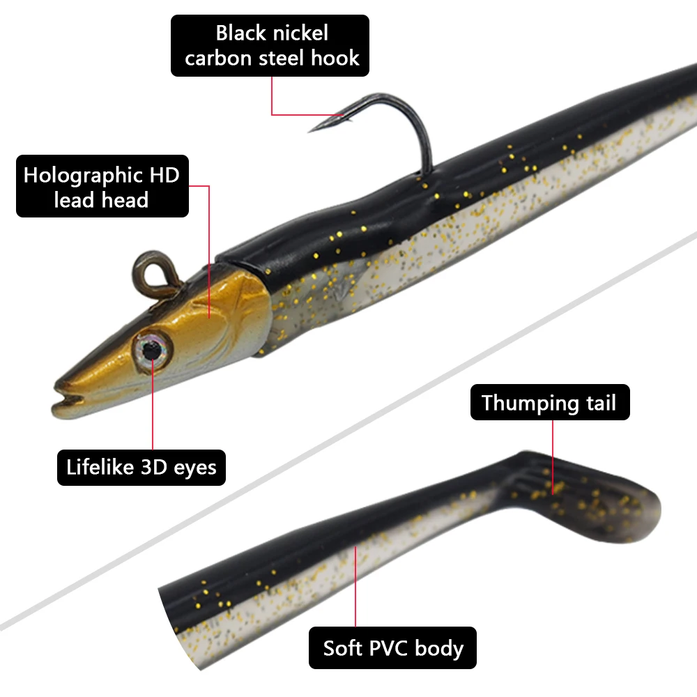 2 soft fishing lure