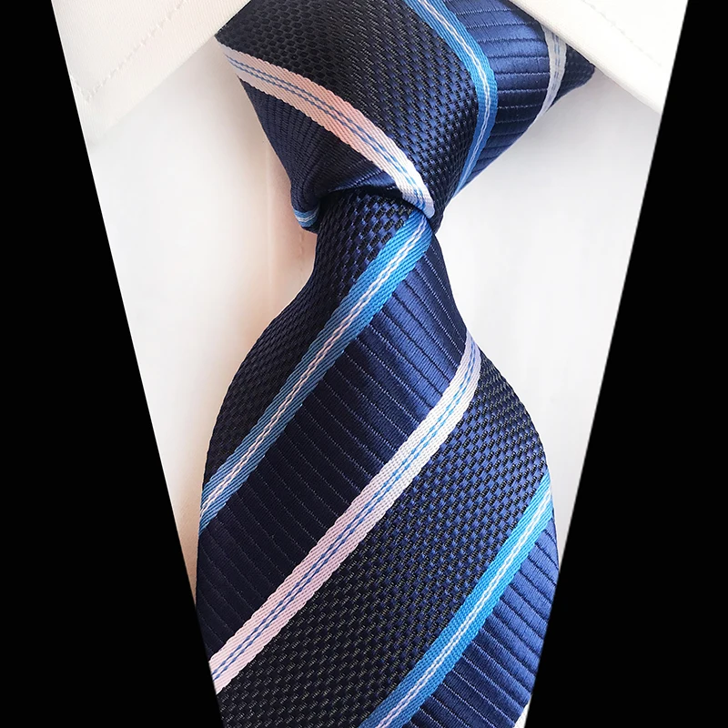 

Classic 8cm Ties for Man 100% Silk Tie Luxury Striped Plaid Checks Business Neck Tie for Men Suit Cravat Wedding Party Neckties