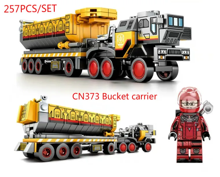 Странствующая земля CN373 ковш Перевозчик автомобиль Совок грузовик fit военная техника SWAT городской строительный блок кирпичи игрушки День рождения