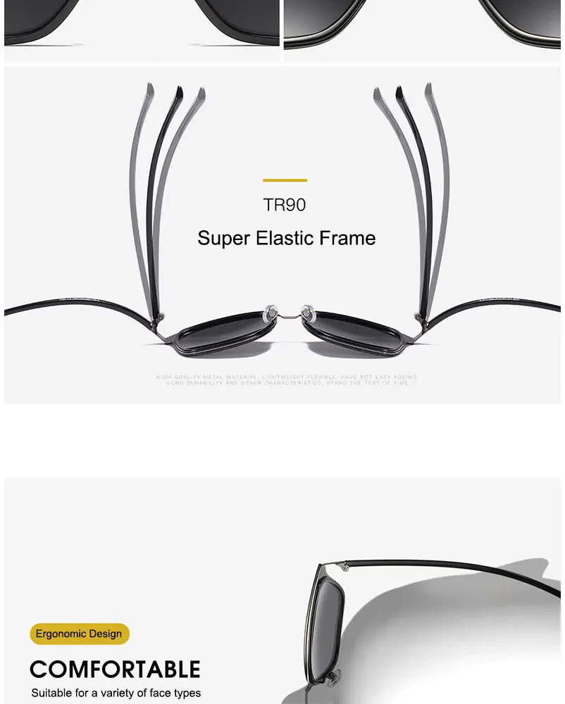 SIMPRECT TR90 поляризационные солнцезащитные очки мужские UV400 Высокое качество квадратные солнцезащитные очки ретро антибликовые водительские солнцезащитные очки для мужчин