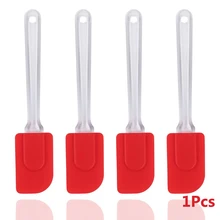 Средний скребок Пищевая силиконовая лопаточка с одним лезвием микроволновая печь для высокотемпературного торта смешивание крема скребок