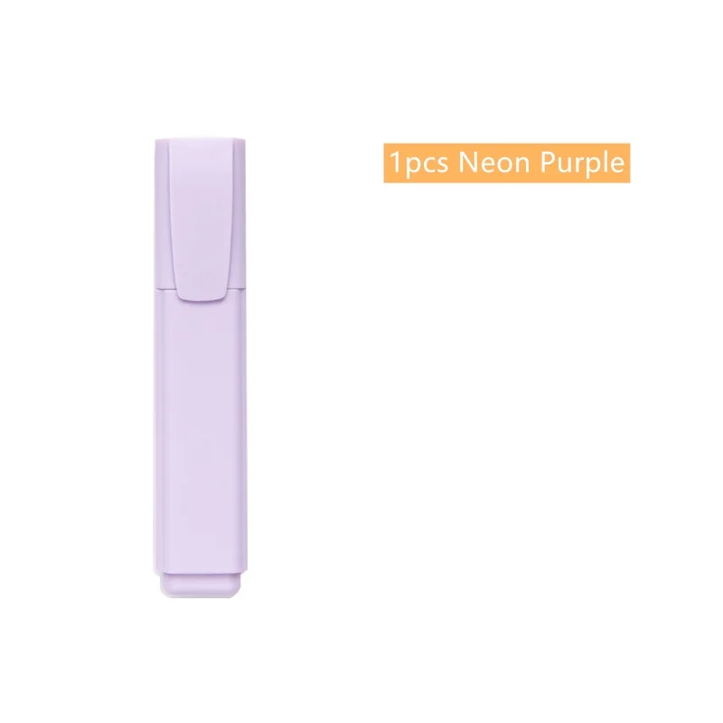 1pcs Purple Макарон Цвет маркер, фломастер неоновые Однотонная Одежда Пятно вкладыш ручки для рисования Выделите Бумага факс офисные школьные принадлежности, блокноты в F020 - Цвет: 1pcs Purple