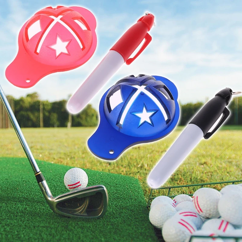 

Golf Ball Liner Marker Drawing Pen Template Alignment Sign Marking Pick Up Tools