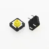 100Pcs 12x12x7.3 mm Tactile Switches Yellow Square Push Button Tact Switch 12*12*7.3 mm Micro switch ► Photo 3/6