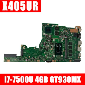 

X405UR For ASUS X405U X405UN X405UR X405URR X405URP X405UQ X405UF Laotop Mainboard X405UR Motherboard I7-7500U GT930MX 4GB