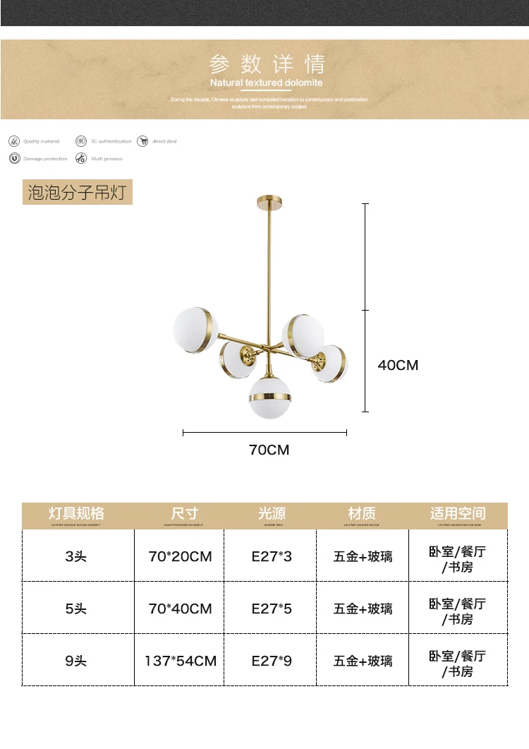 Американская Лофт RH Ретро металлическая круглая светодиодная люстра E14 Lustre Luminaria для гостиной, стеклянная люстра с подвеской