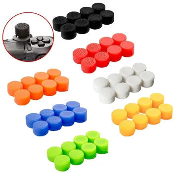 

8Pcs Heightened Soft Silicone Anti-Slip Joystick Grip Cap Cover Case Skin for Sony Play Station 4 PS 4 PS4 Game Accessories