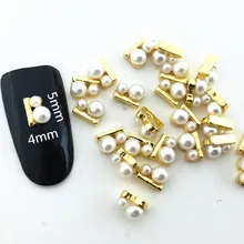 Японский стиль маникюрная роспись ногтей металлическая жемчужная надпись наклейка для ногтей сплав кристалл фототерапия дизайн ногтей