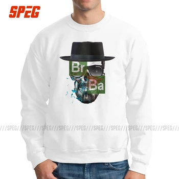 

Breaking Bad Heisenberg Skull Sweatshirt Man Funny 100% Cotton Crew Neck Pullover Winter Hoodies Apparel
