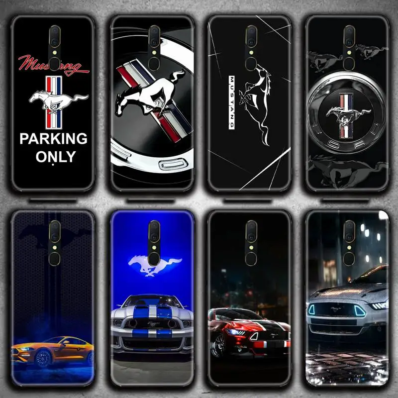 

Luxury Sports Car Brand Mustang Logo Phone Case For Oppo A5 A9 2020 Reno2 z Renoace 3pro A73S A71 F11