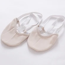 Мягкие наполовину вязаные носки для художественной гимнастики; эластичные танцевальные туфли для защиты ног; Бальные принадлежности для девочек; BB55