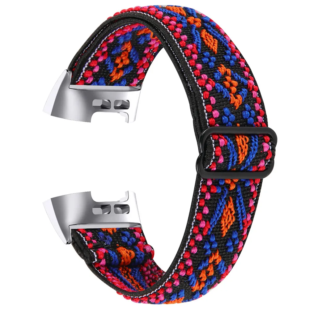 Essidi Elastic Band For Fitbit Charge 5 4 3 2 Sports Fabric Bracelet Strap Loop For Fitbit Charge 3 4 SE Watch Wrist Band Correa 