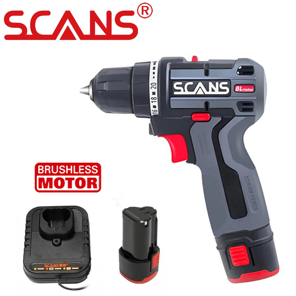 Cordless Screwdriver Power-Tools Electric-Drill SCANS Li-Ion-Battery S120 by 12V 36nm