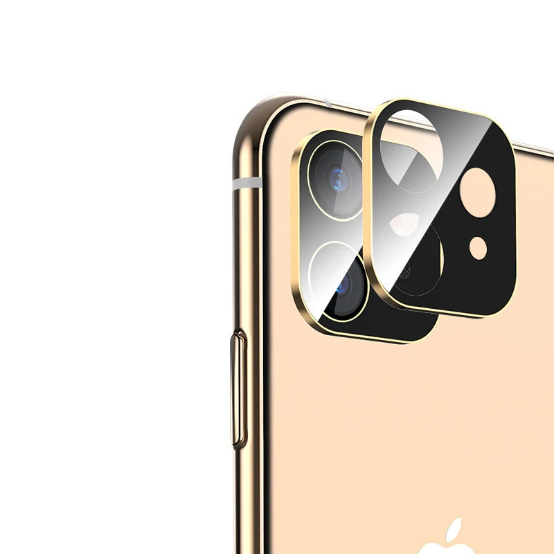 Креативный объектив камеры пленка протектор экрана для iPhone 11/11Pro/Pro MAX металлическая камера закаленное стекло все включено защитный чехол