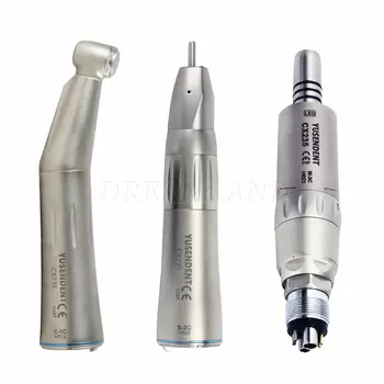 

Dental Fiber Optic LED Handpiece Inner Contra Angle Straight Air Motor 6H f/ NSK