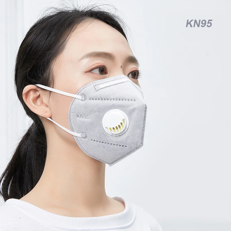 

KN95 mask dust protective mouth mask adult ear type non-woven with valve mask