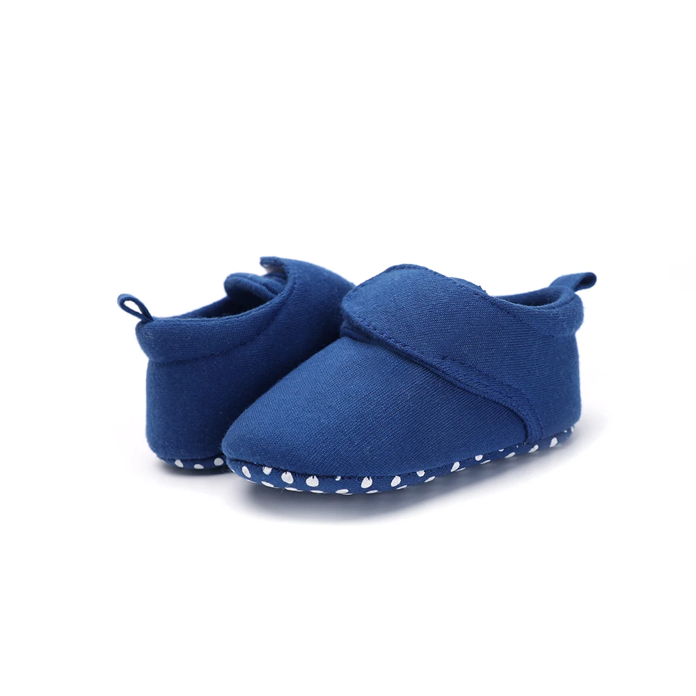 Новые парусиновые классические спортивные кроссовки для новорожденных мальчиков и девочек; обувь для первых шагов; обувь для малышей с мягкой нескользящей подошвой; детская обувь - Цвет: WSXZ0022BU