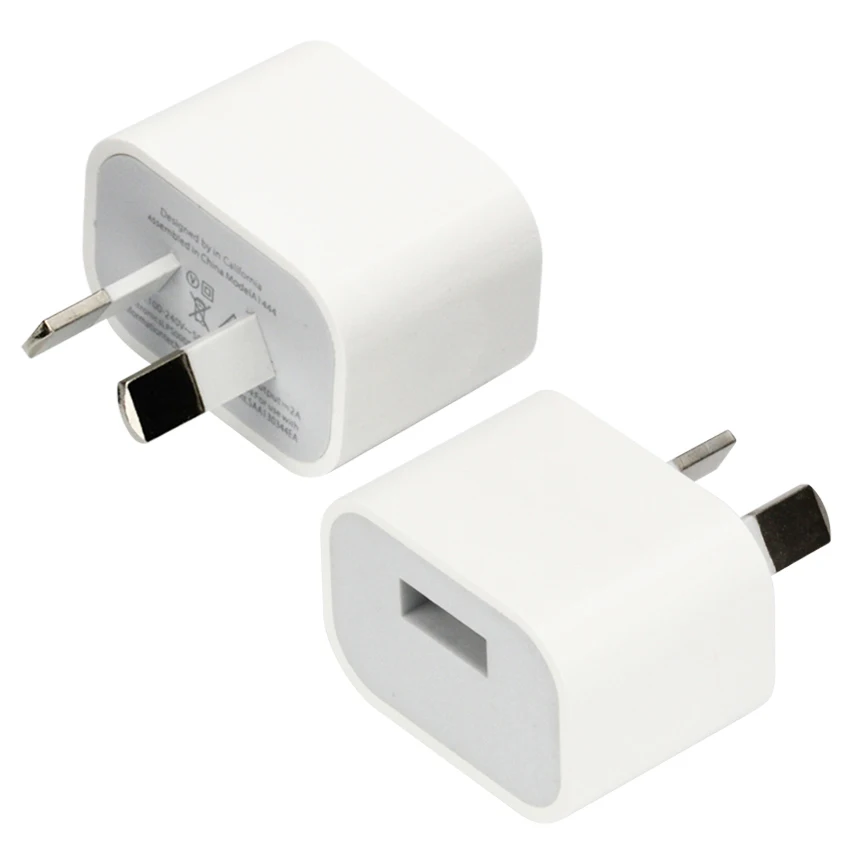 

100pcs/lot AU Plug 5V/1A 1 Port USB Travel Wall USB Charger for Samsung Huawei for Apple IPhone IPad