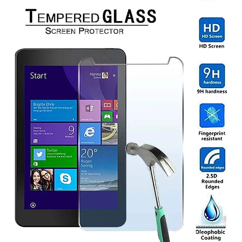 For Dell Venue 8 Pro 5855 9h Premium Tablet Tempered Glass Screen Protector Film Protector Guard Cover Tablet Screen Protectors Aliexpress