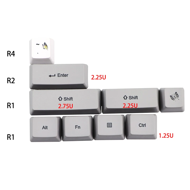 Покраска подлежащая клавиатуре 60% PBT OEM набор клавишных колпачков Mechanische Toetsenbord