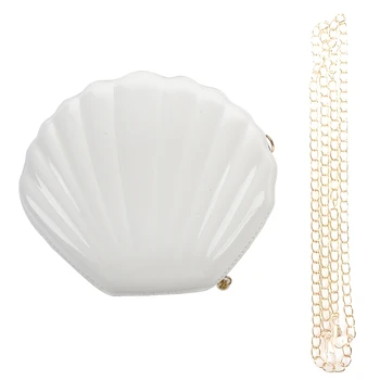 

New Fashion Crossbody Bag Sweet Shell Chain Shoulder Bag Clutch Bag Girl'S Messenger Bag Handbag