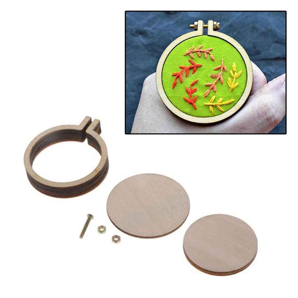 10 шт./компл. мини пяльцы для вышивания круглые деревянные маленькие вышитые растягивающиеся ручная вышивка крестиком Рамка Diy ремесла Инструменты