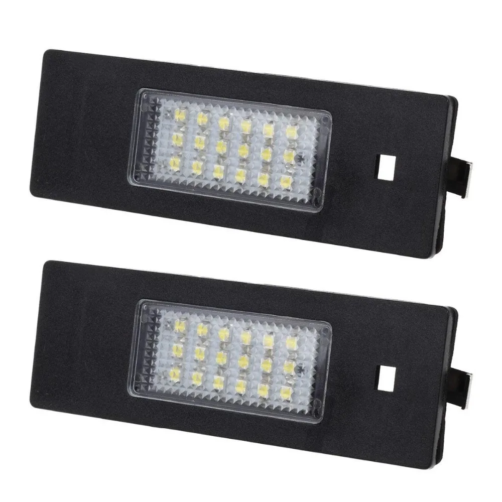 2 шт. Canbus 18SMD светодиодный номерной знак светильник для BMW E63/E64/E81/E87/E85/E86 белый