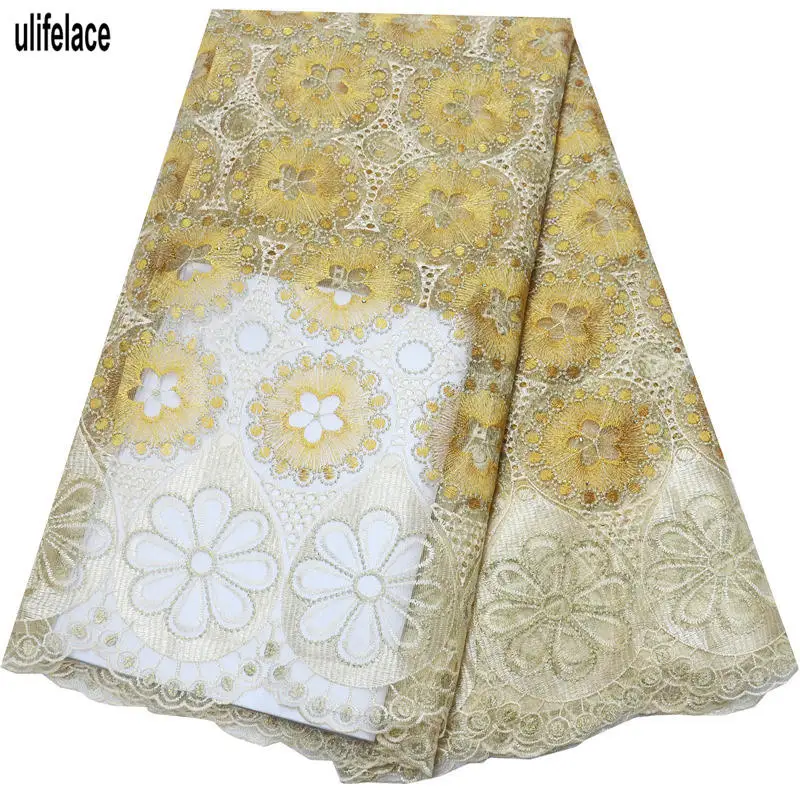 Швейцарская Вуаль Сетка вышитые нигерийские кружева ткани для невесты высокое качество Французский Тюль кружевная ткань для свадебного платья F4-2568 - Color: color-8
