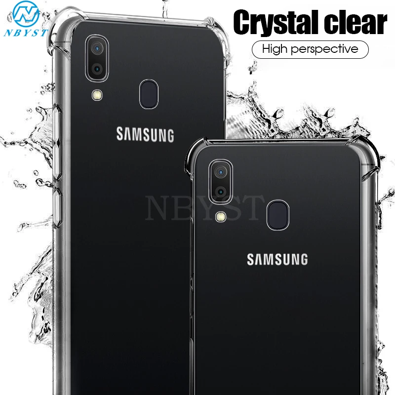 

For Samsung Galaxy S10 Plus S10e Note 8 9 M10 M20 M30 A10 A20 A20E A30 A40 A50 A70 A80 Transparent Soft TPU Silicone Case Cover